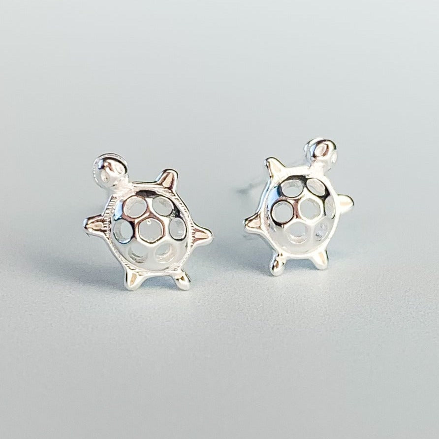 Tiny Turtle Stud Earrings