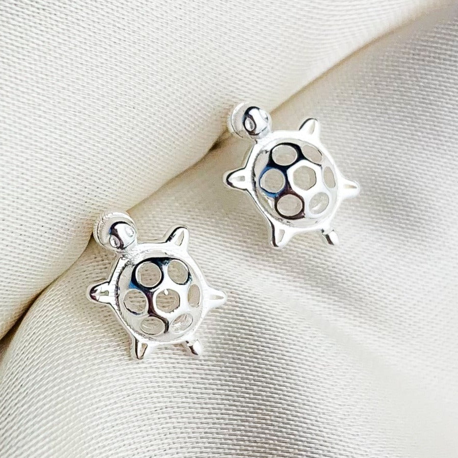 Tiny Turtle Stud Earrings