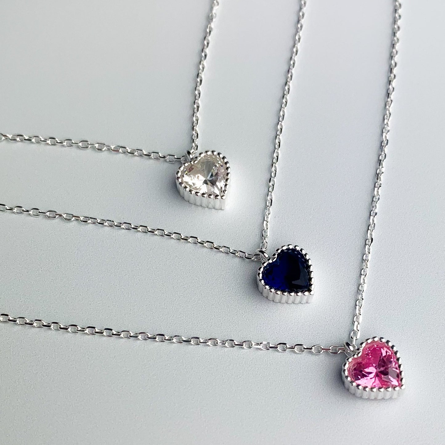 Crystal Heart Pendant Necklace