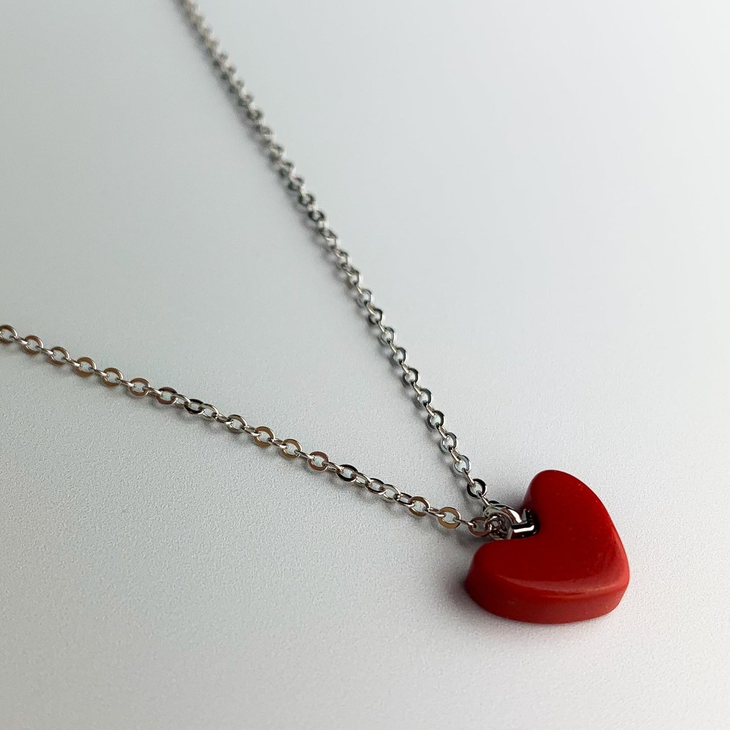 Red Heart Pendant Necklace