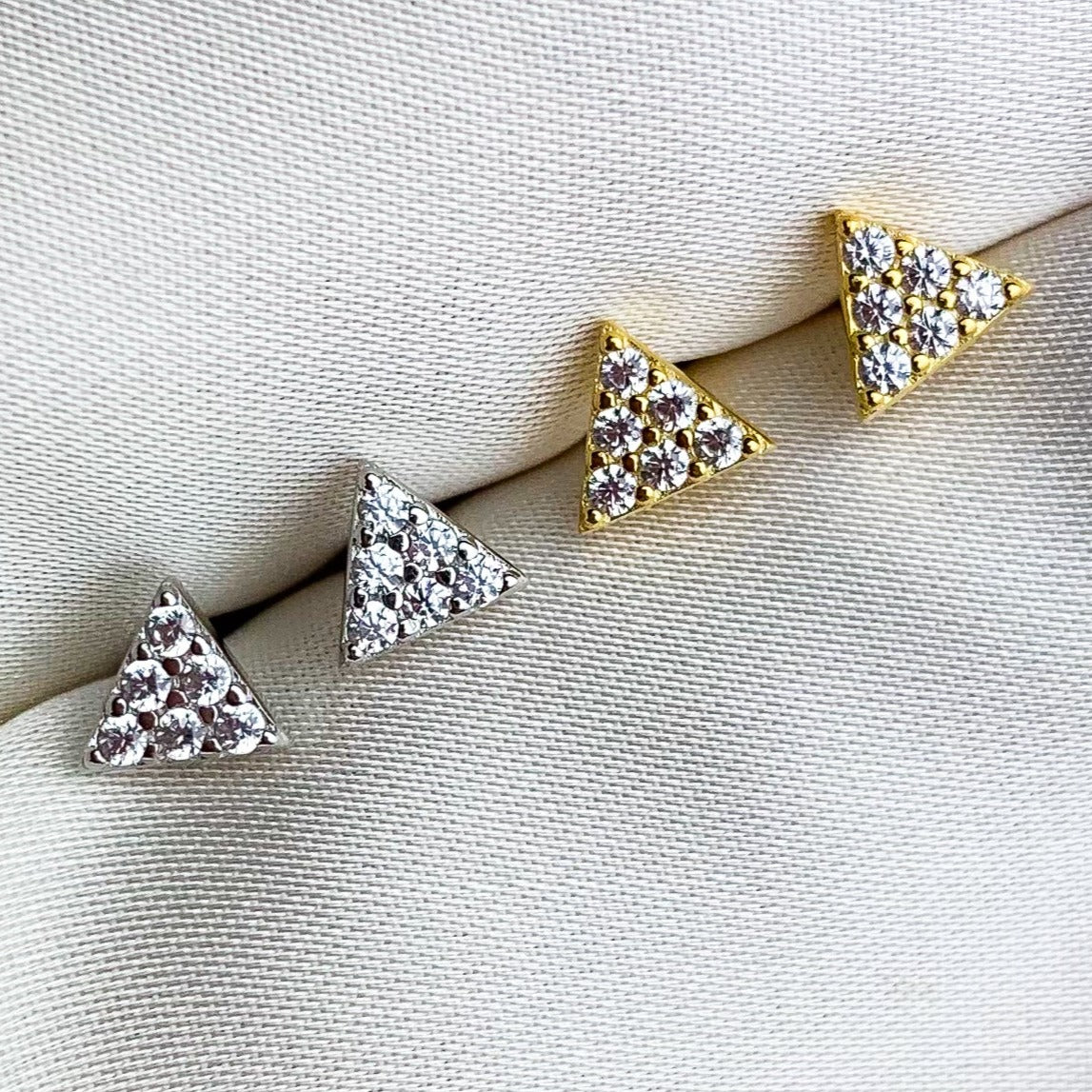 Zirconia Triangle Studs