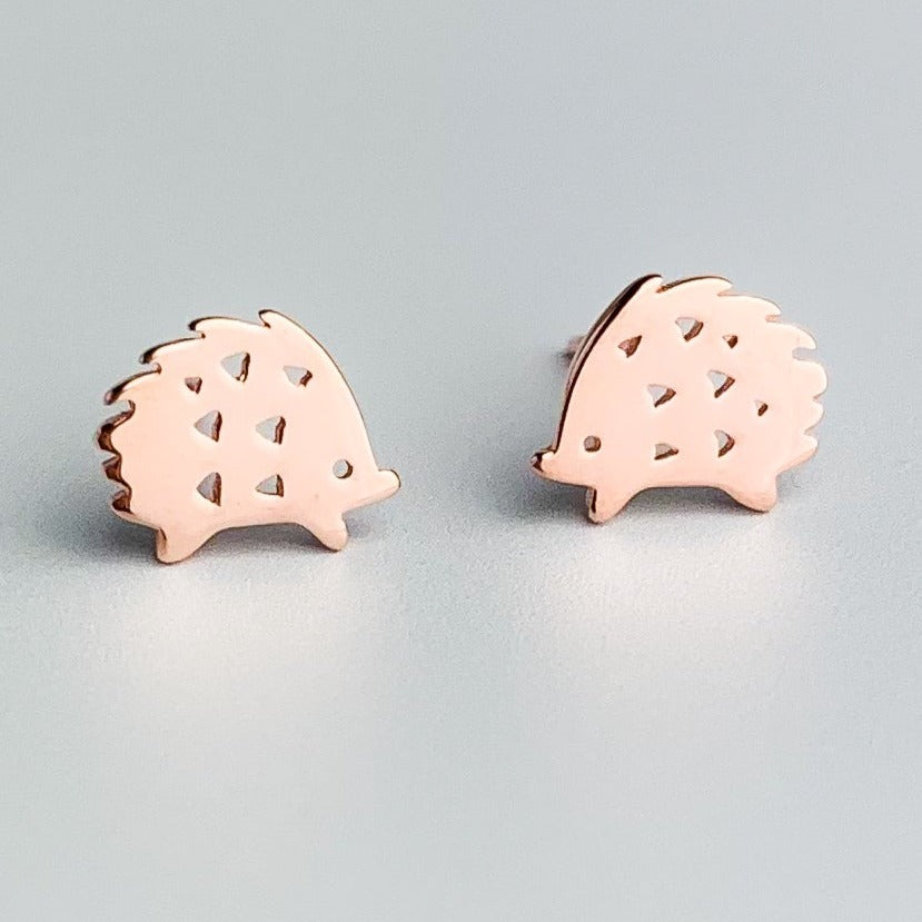 Tiny Hedgehog Stud Earrings