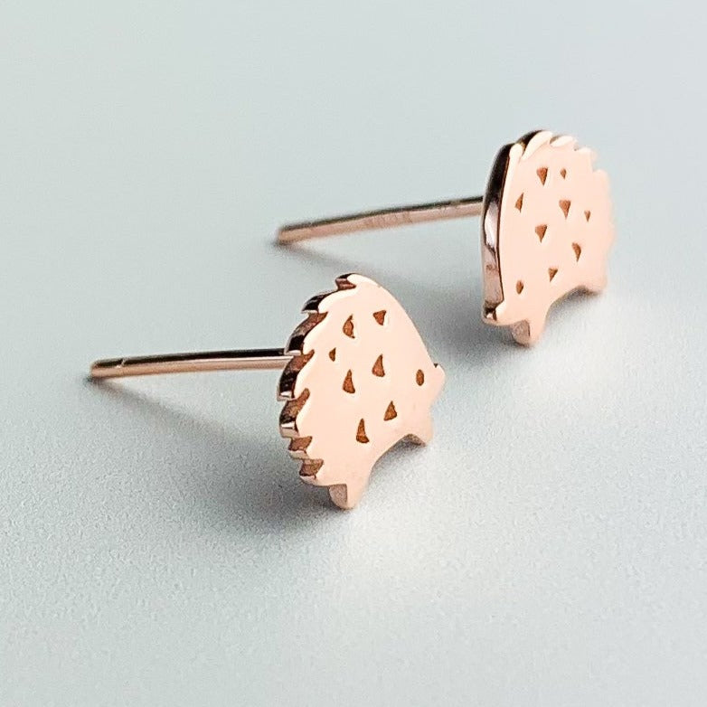 Tiny Hedgehog Stud Earrings