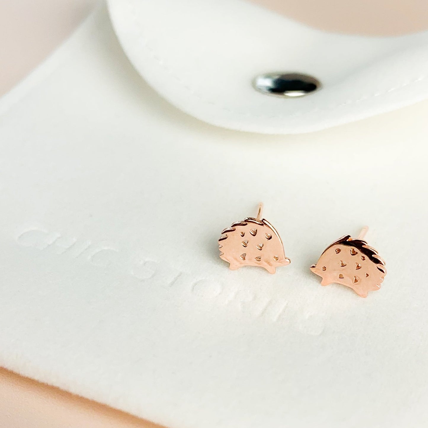 Tiny Hedgehog Stud Earrings