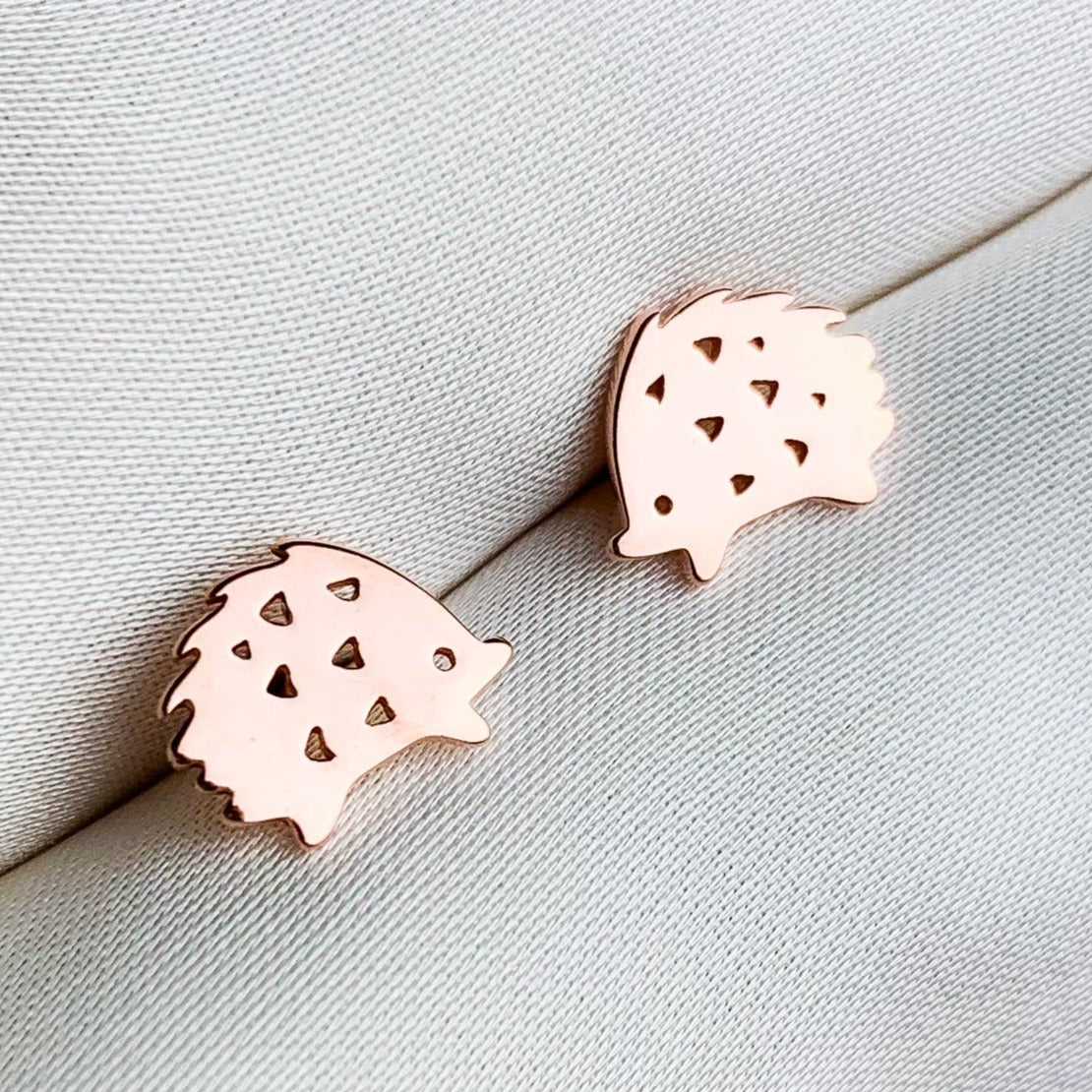 Tiny Hedgehog Stud Earrings