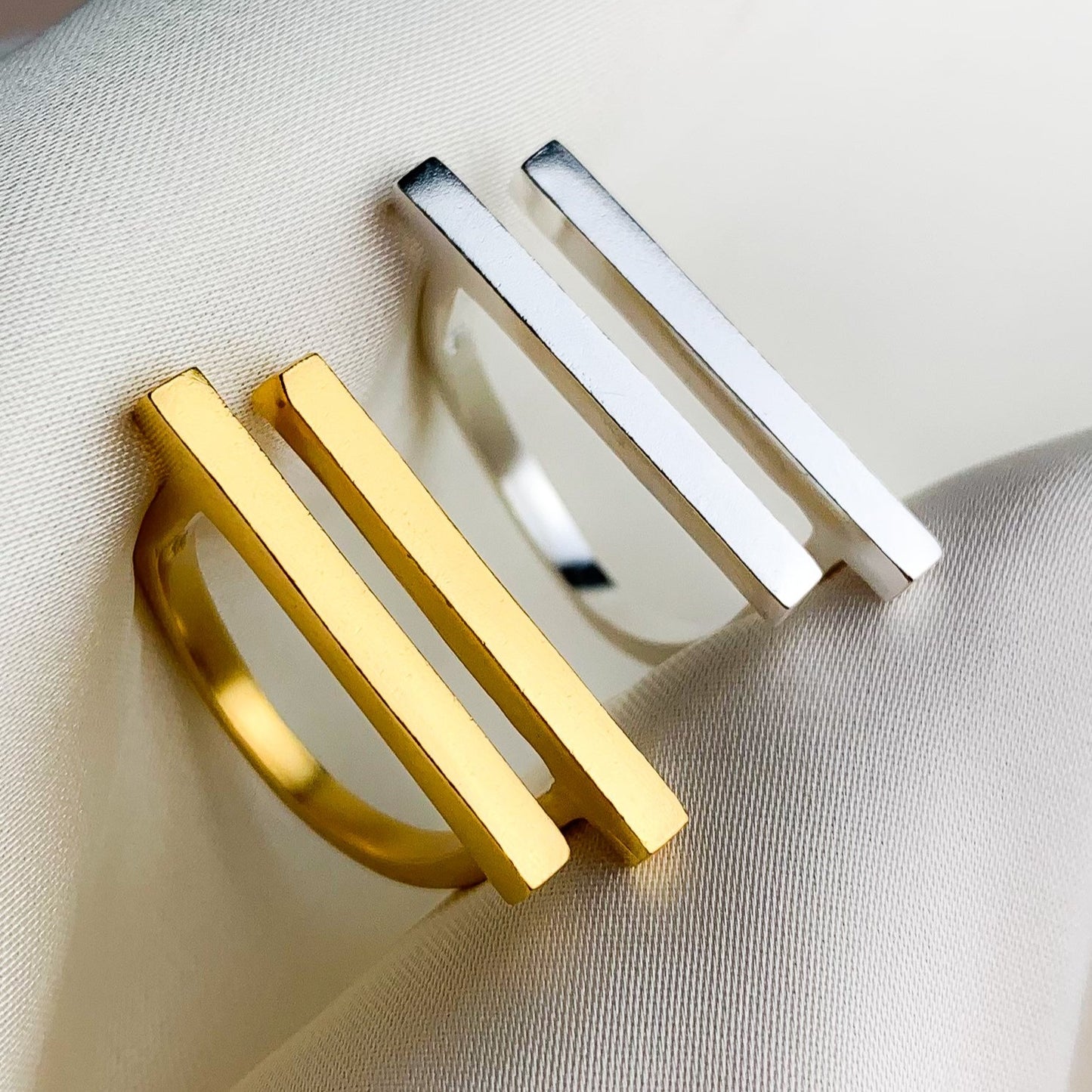 Double Bar Adjustable Ring