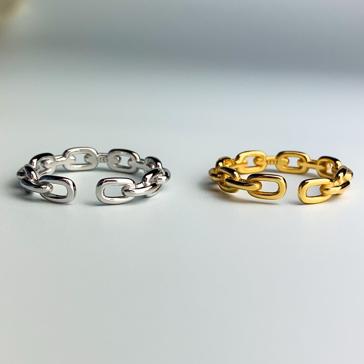 Chain Link Adjustable Ring