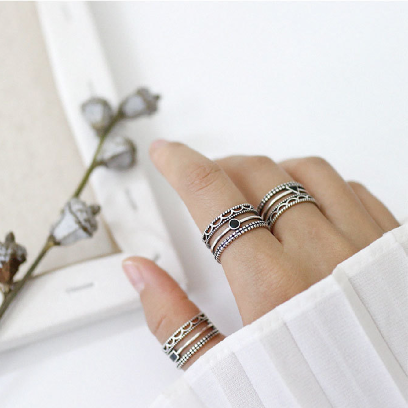 Boho Style Triple Band Ring