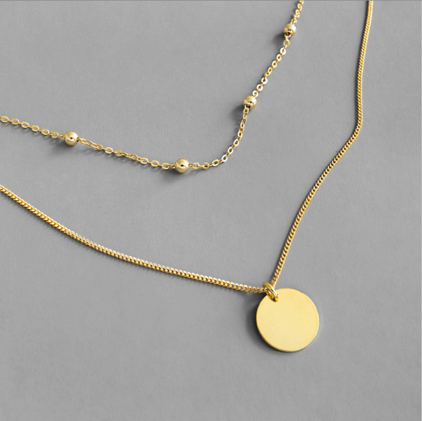 Double Chain Layered Necklace