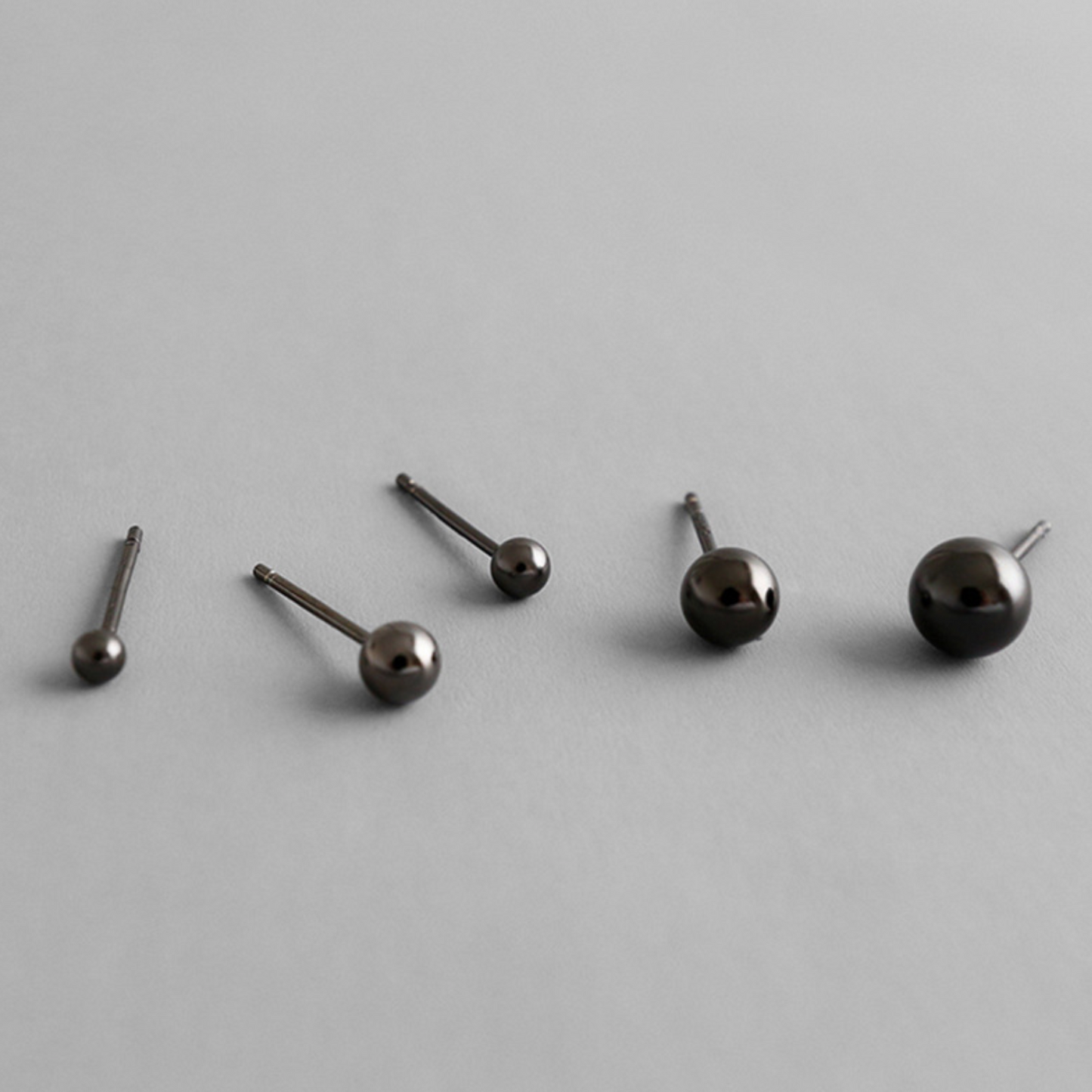 Sterling Silver Ball Studs