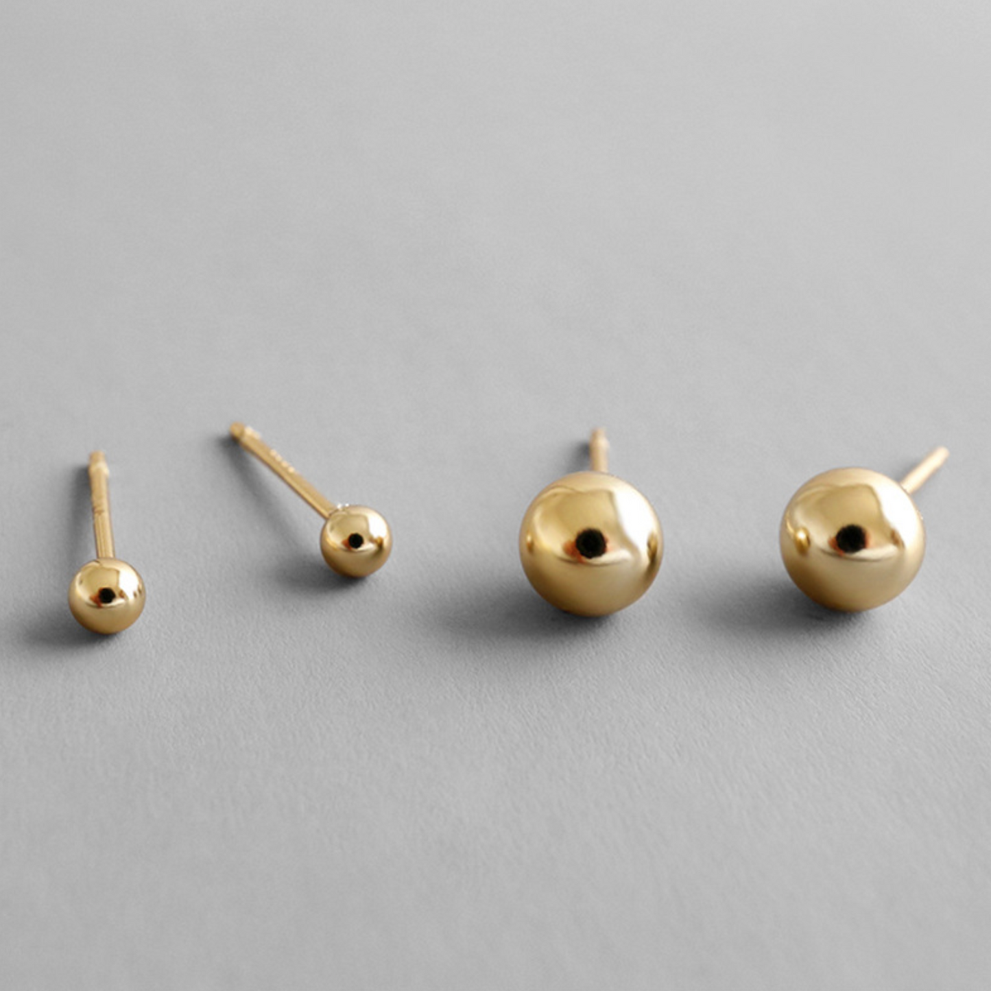 Sterling Silver Ball Studs