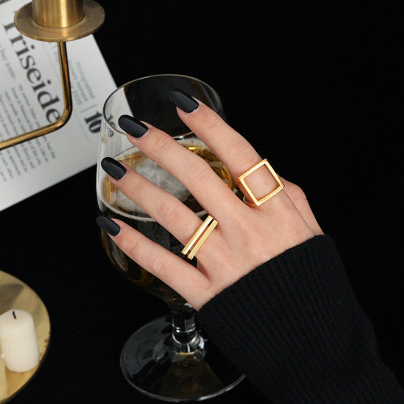 Double Bar Adjustable Ring