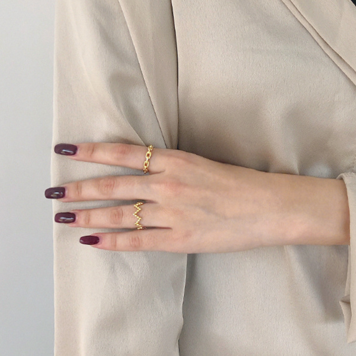 Chain Link Adjustable Ring