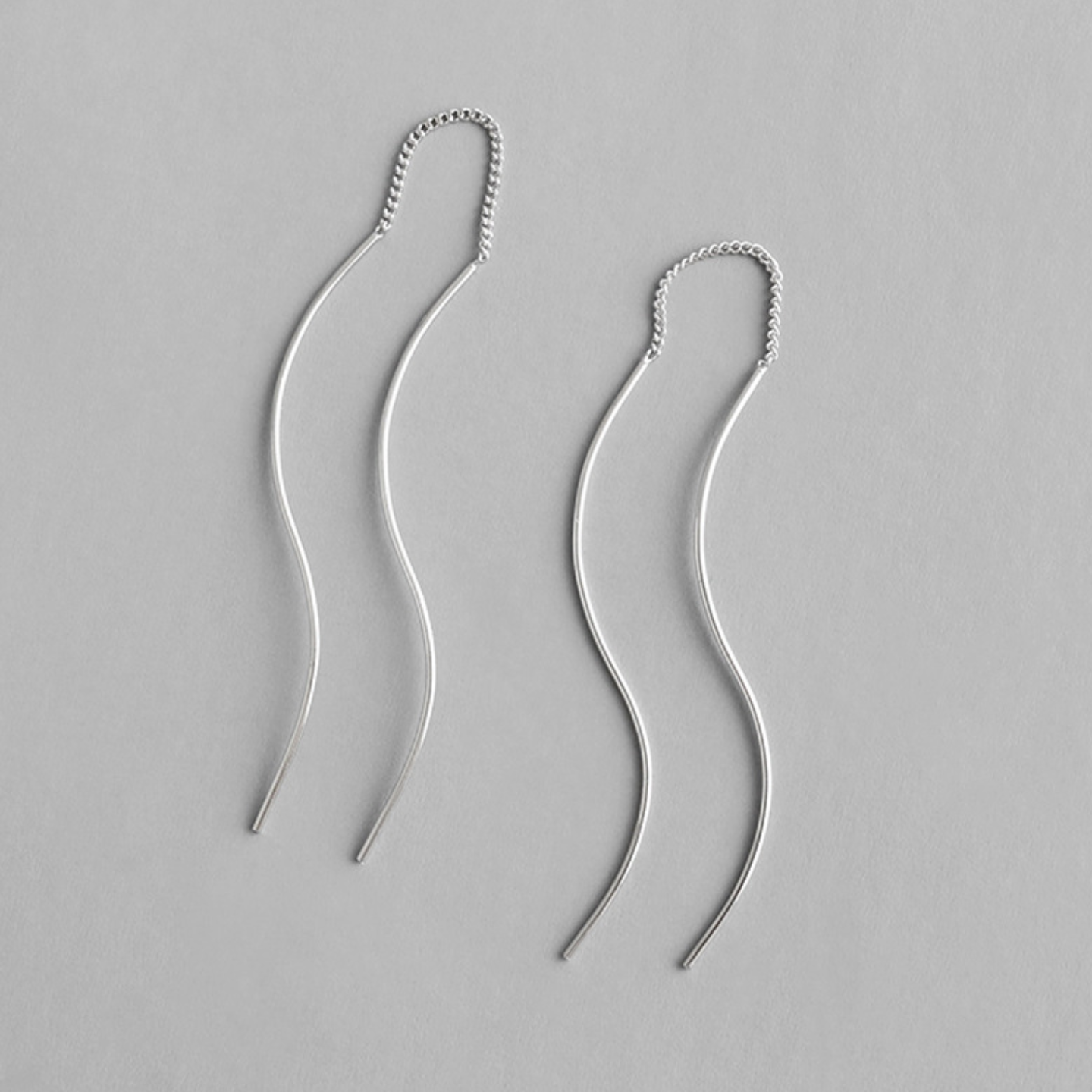 Wavy Threader Earrings