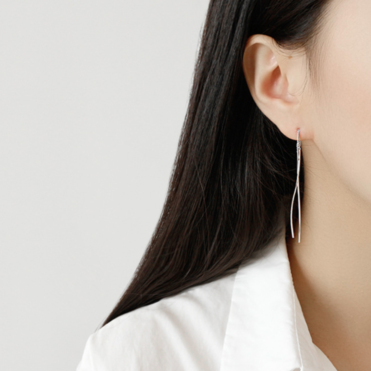 Wavy Threader Earrings