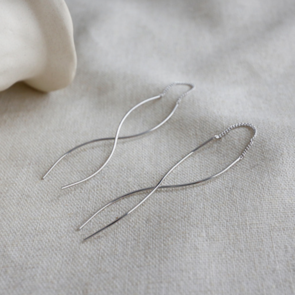 Wavy Threader Earrings