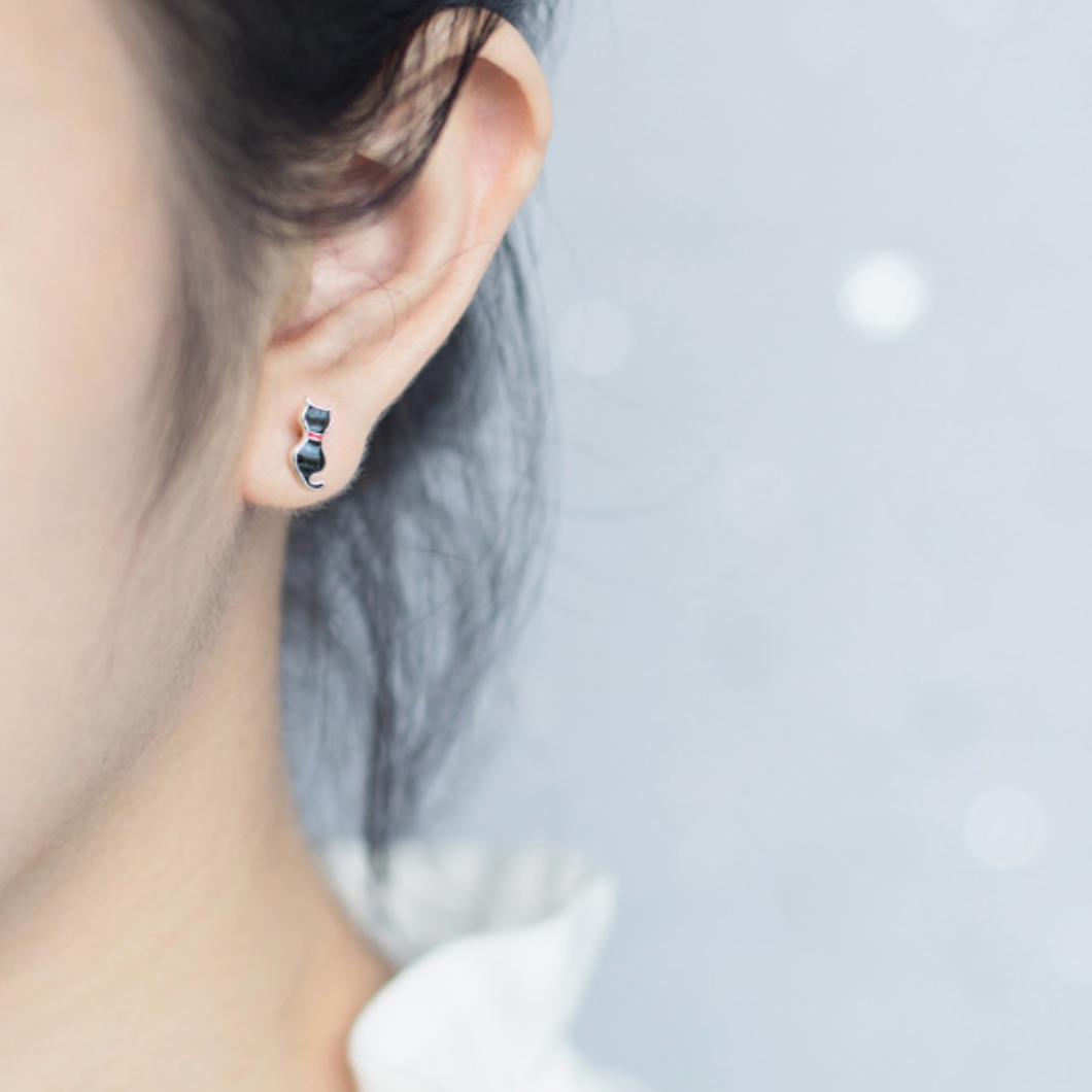 Black Cat Studs