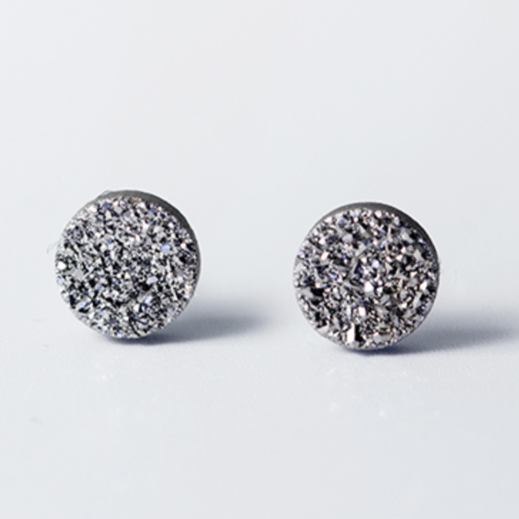 Geode Texture Stud Earrings