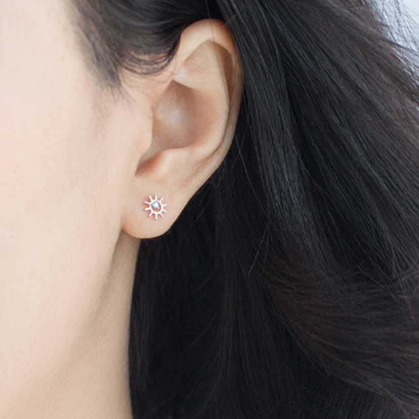 Sun and Cloud Earrings