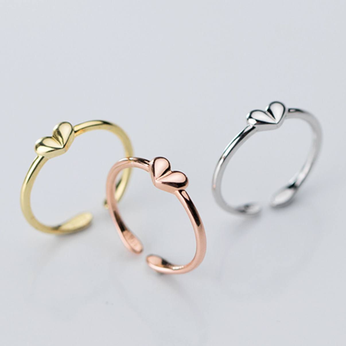 Tiny Heart Adjustable Ring