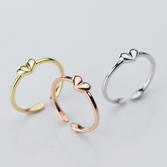 Tiny Heart Adjustable Ring