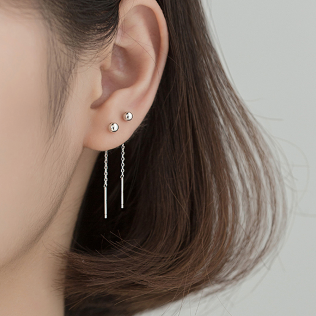 Ball Threader Earrings