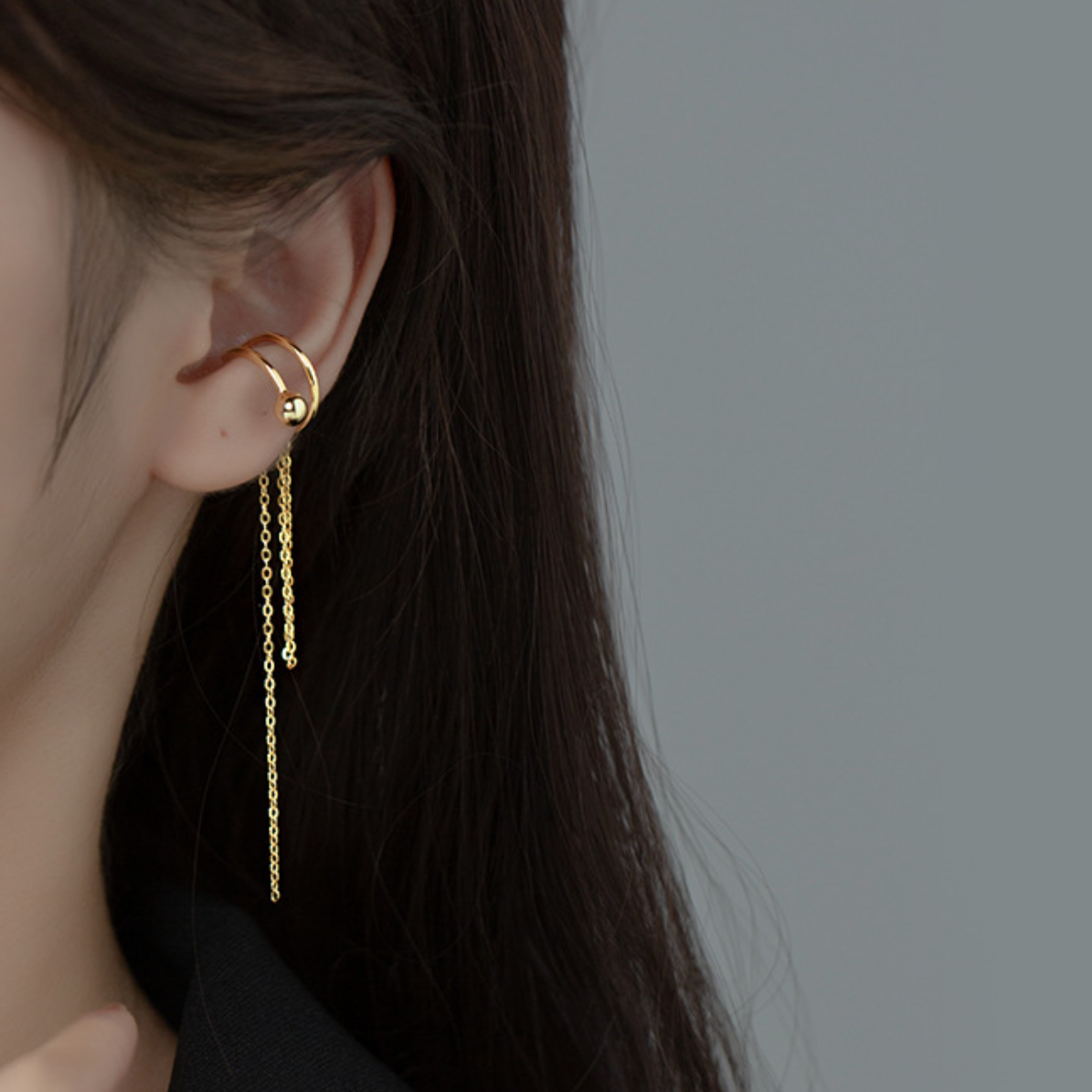 Chain Dangle Ear Cuff