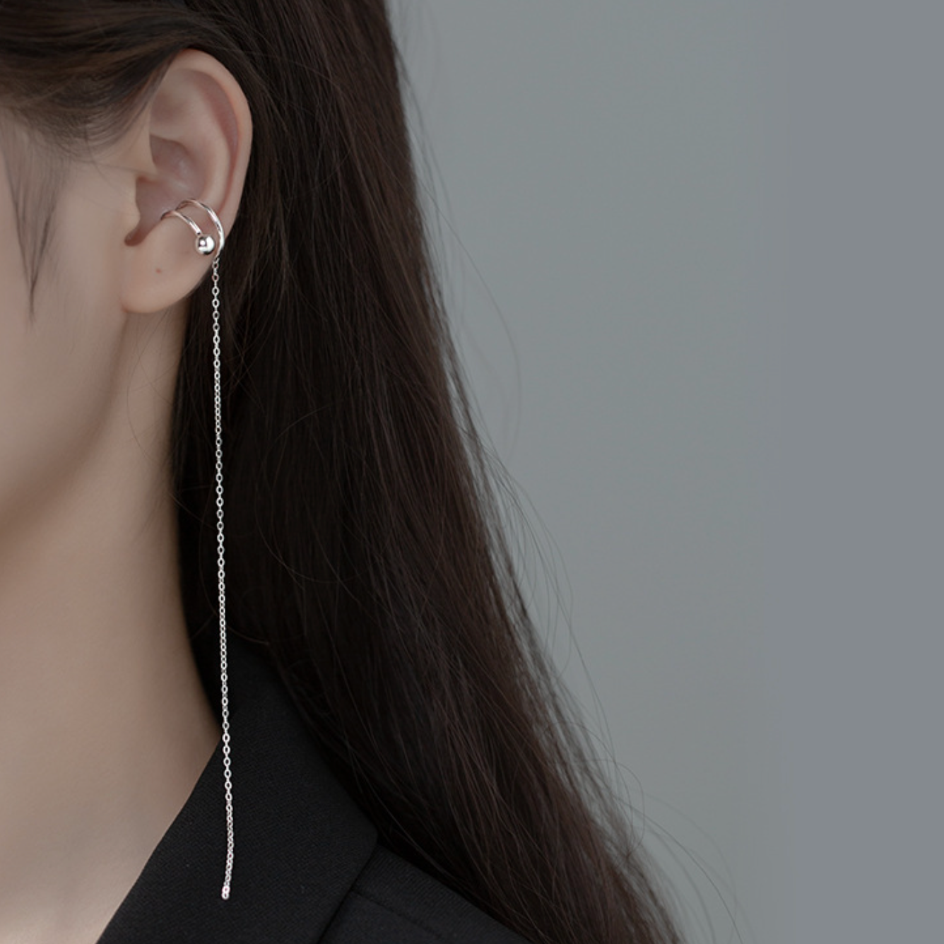 Chain Dangle Ear Cuff