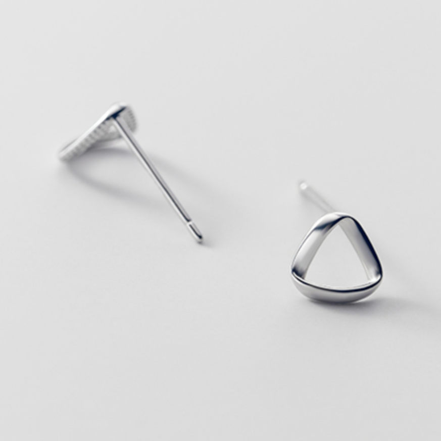 Triangle Twist Stud Earrings