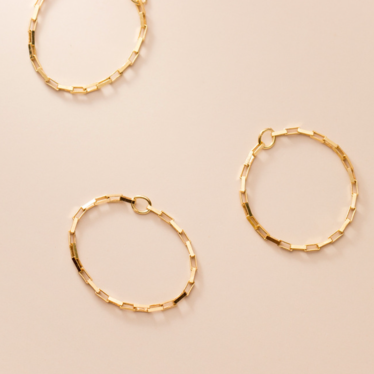 Rectangle Link Chain Ring