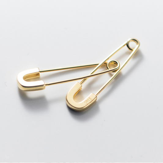 Safety Pin Dangle Earrings