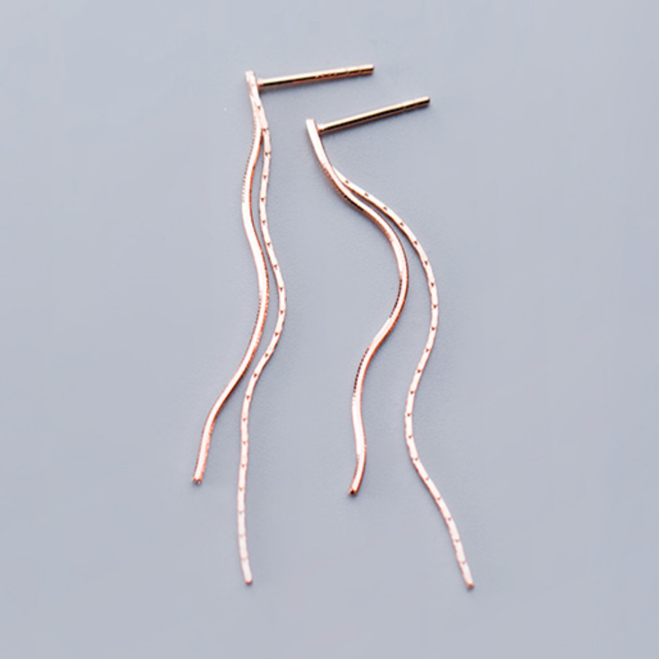 Chain Dangle Stud Earrings