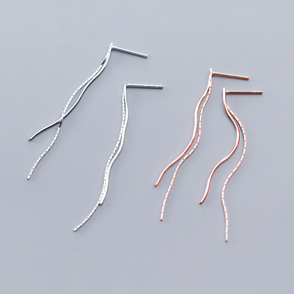 Chain Dangle Stud Earrings