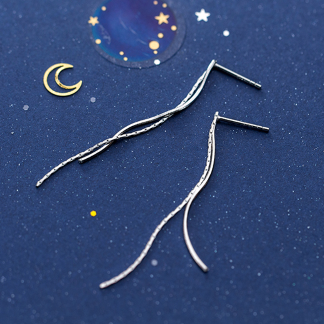Chain Dangle Stud Earrings