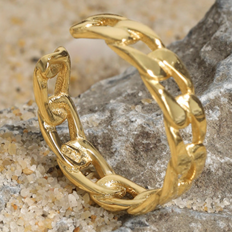 Chain Link Adjustable Ring