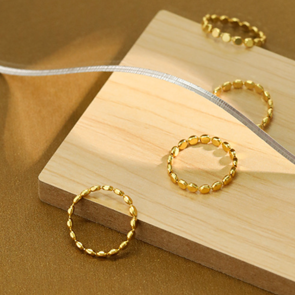 Circle Chain Link Adjustable Ring