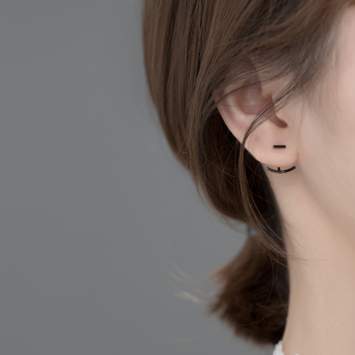 Minimalist Ear Jacket Stud Earrings