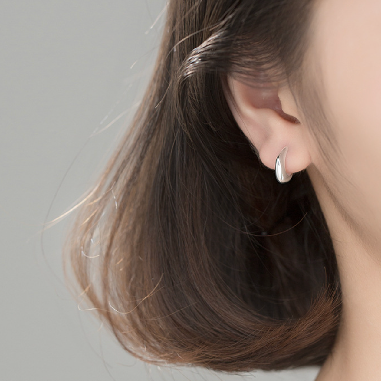 Sterling Silver Geometric Open Hoops