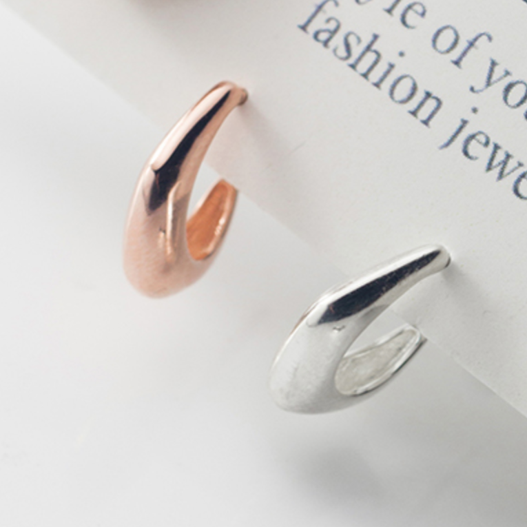 Sterling Silver Geometric Open Hoops