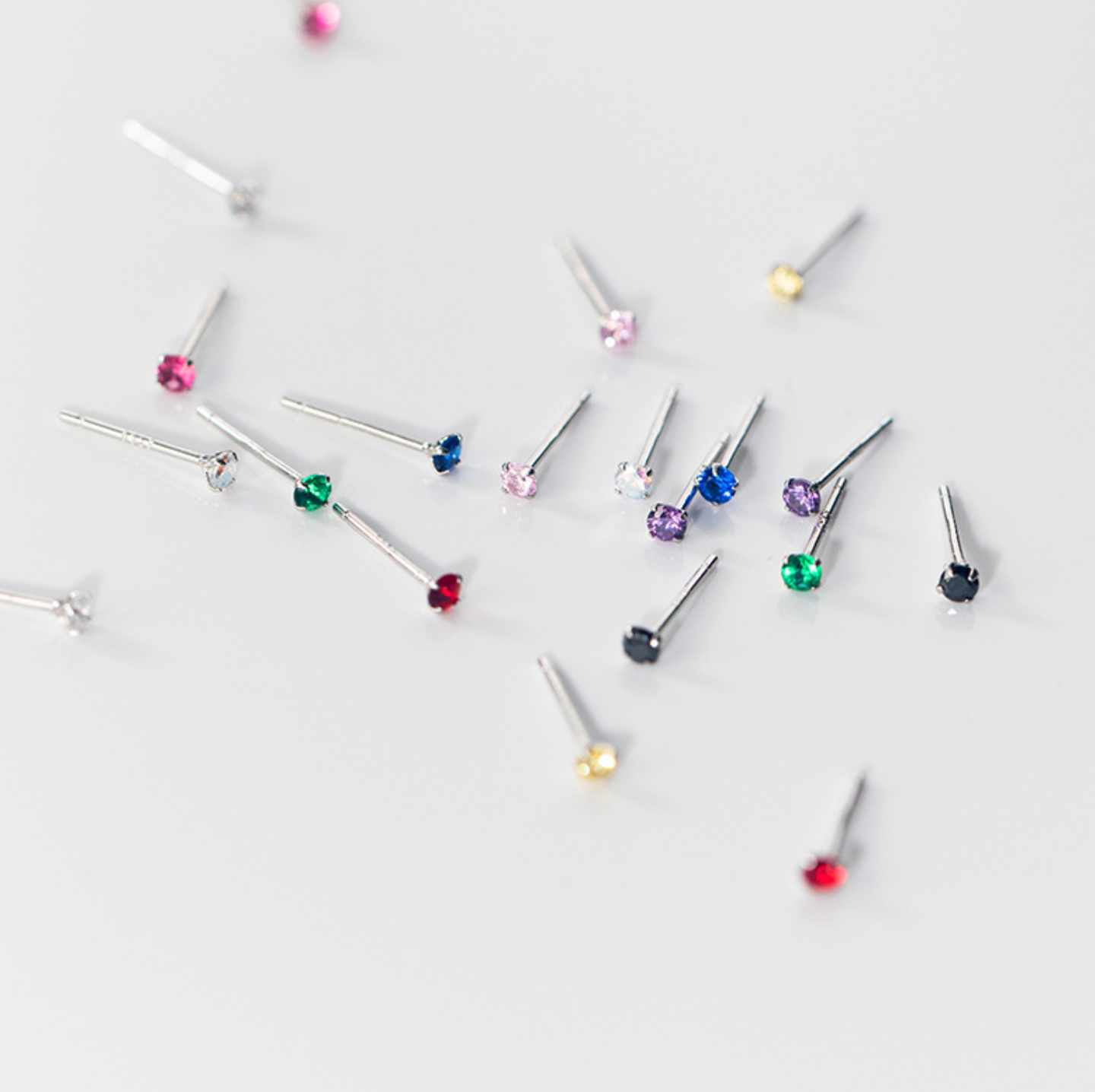 Tiny Colourful Rhinestone Studs