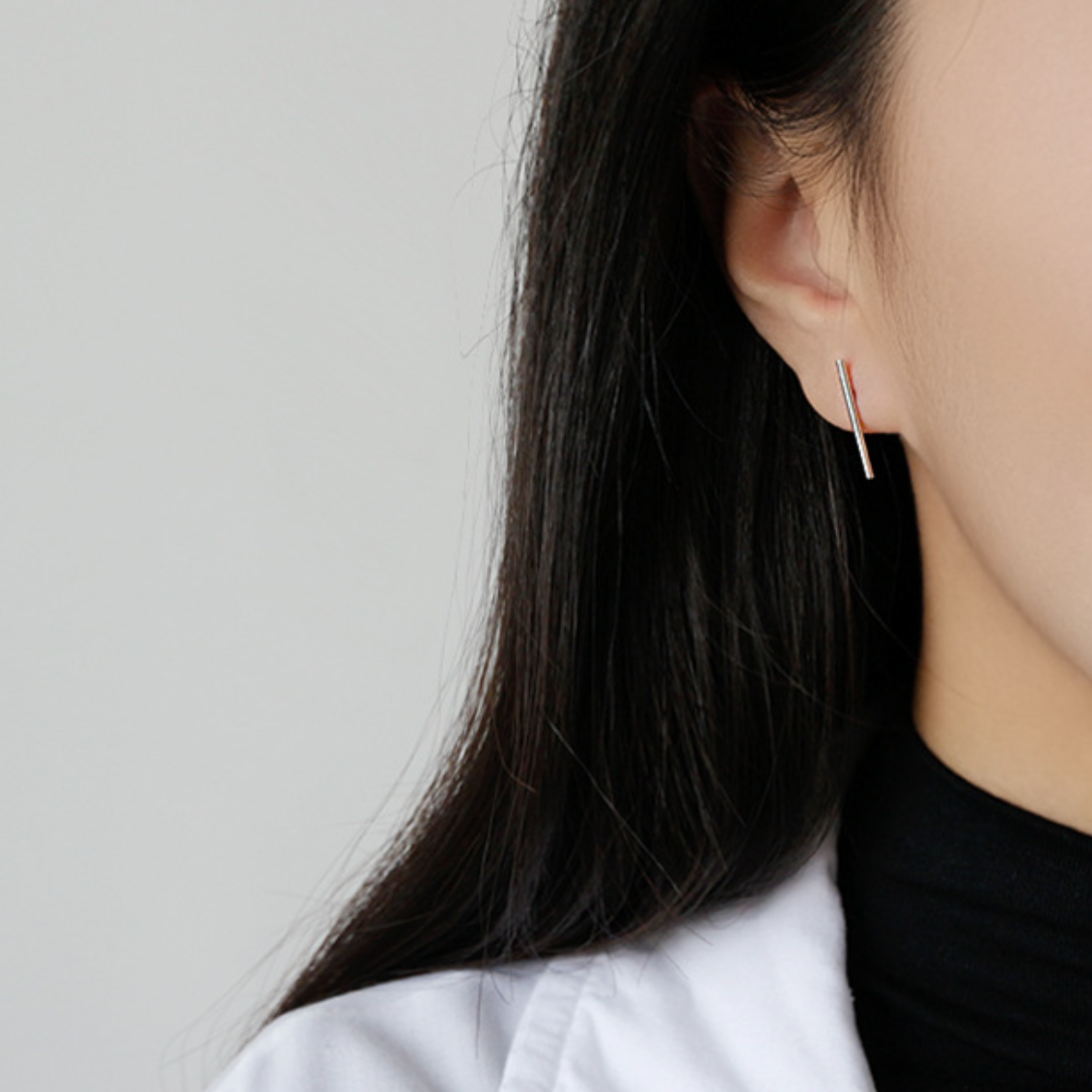 Minimalist Bar Stud Earrings