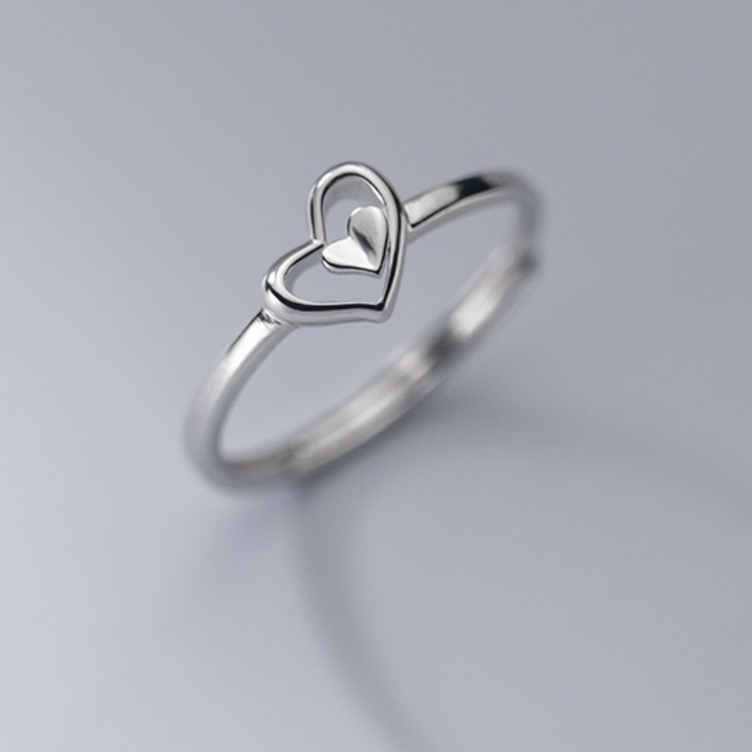 Heart and Mini Heart Ring