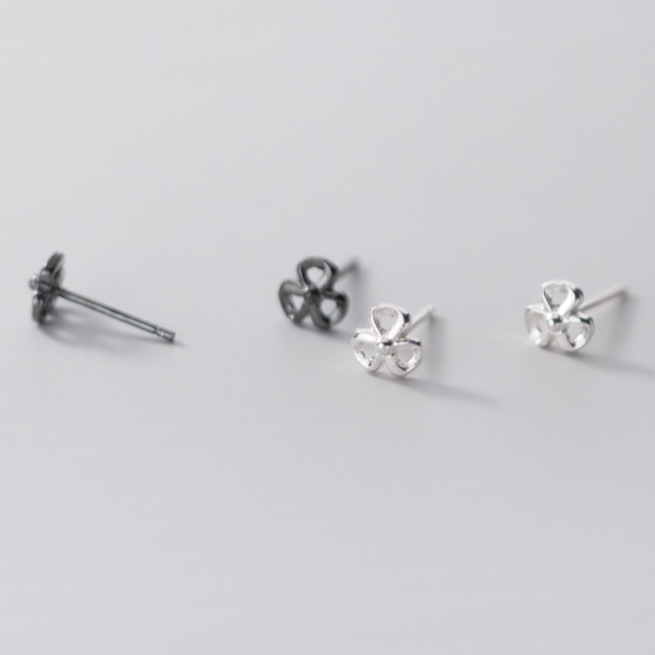 Sterling Silver Flower Earrings