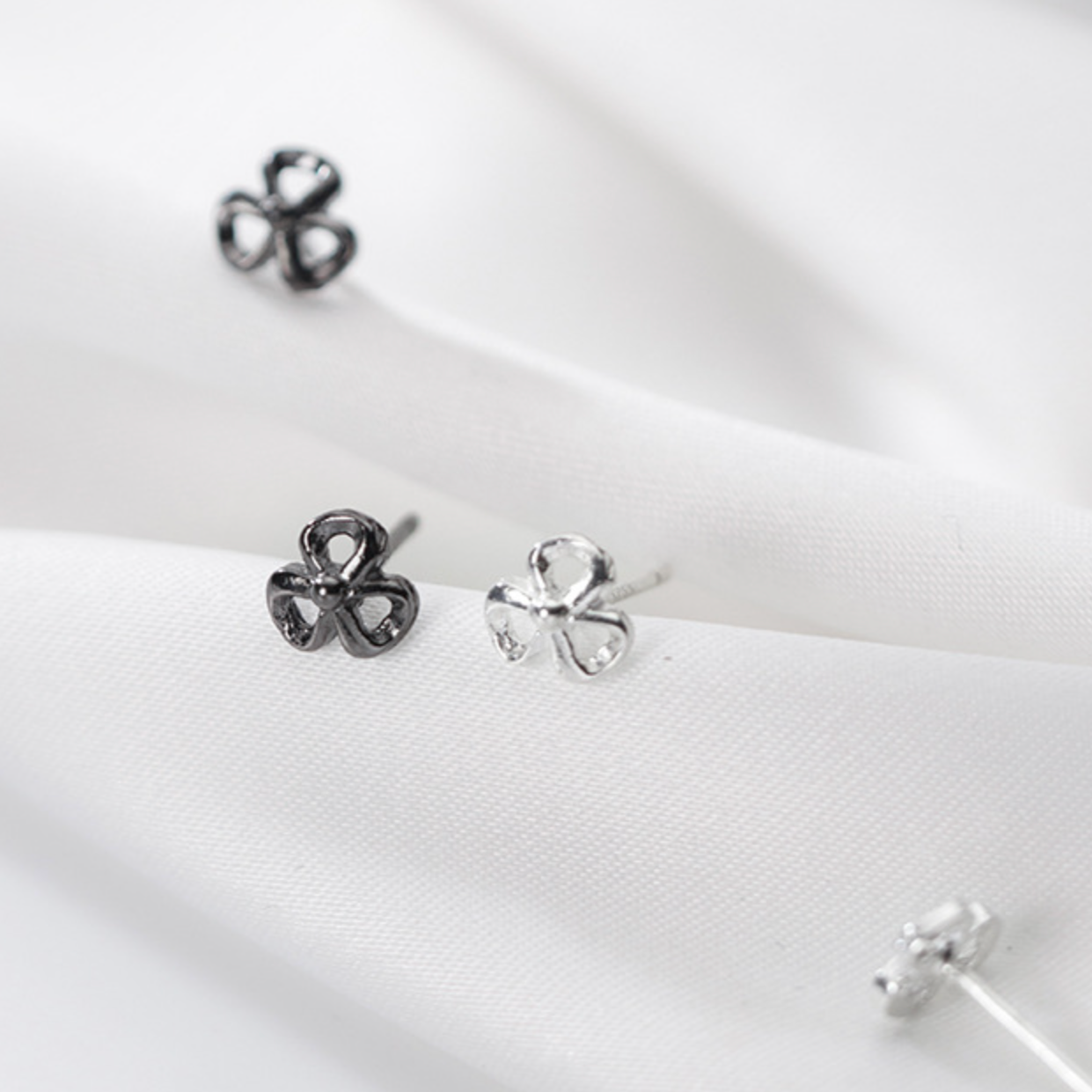 Sterling Silver Flower Earrings
