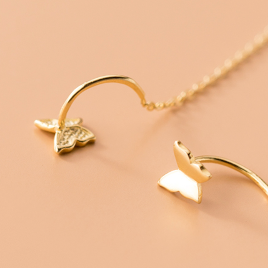 Butterfly Threader Earrings