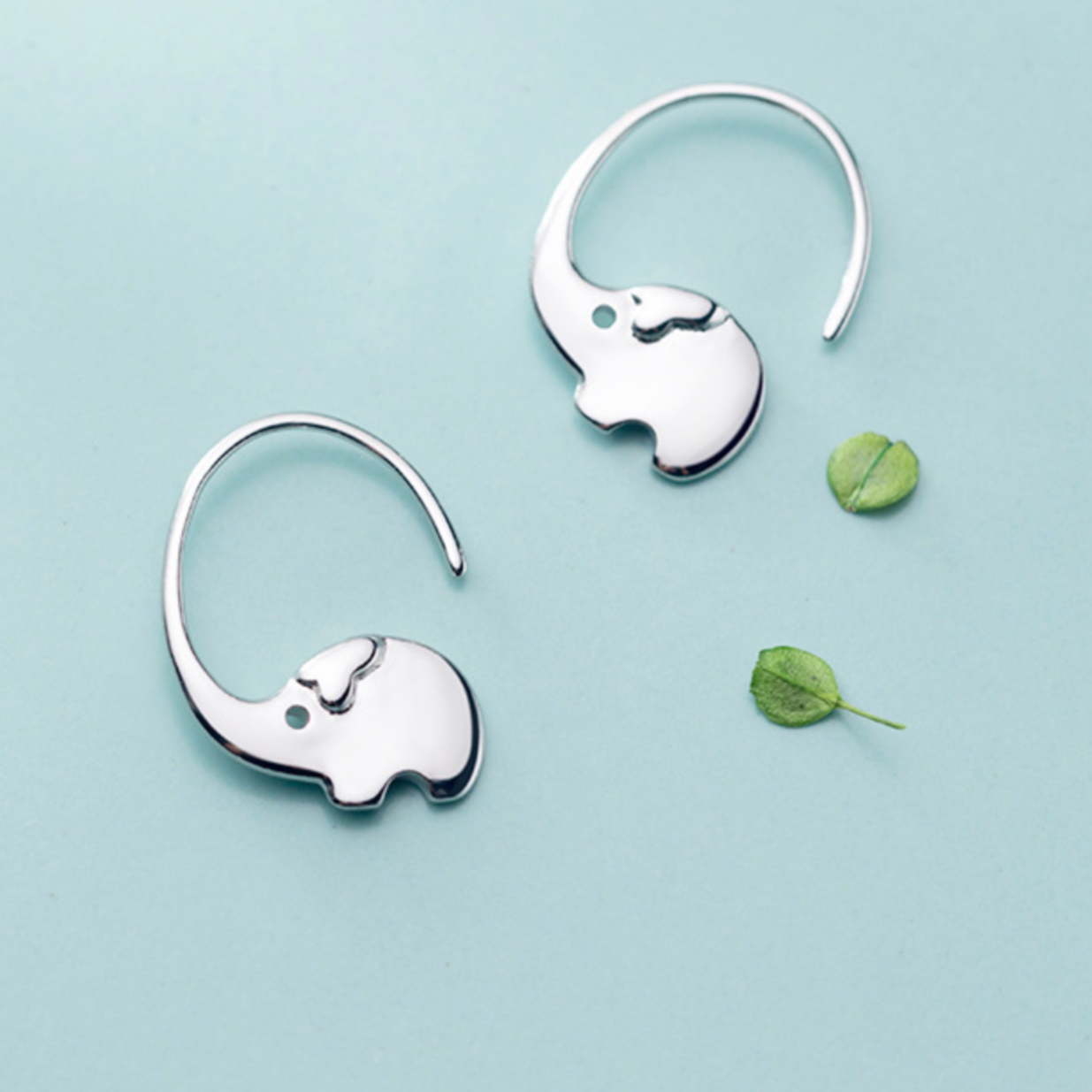 Elephant Trunk Hoop Earrings