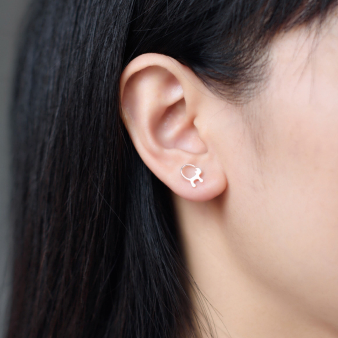Cat Stud Earrings