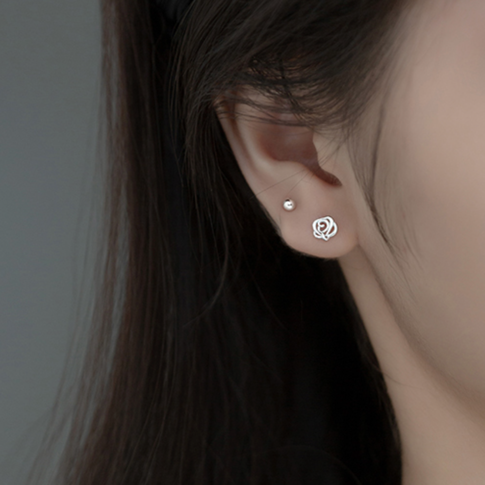 Rose Stud Earrings