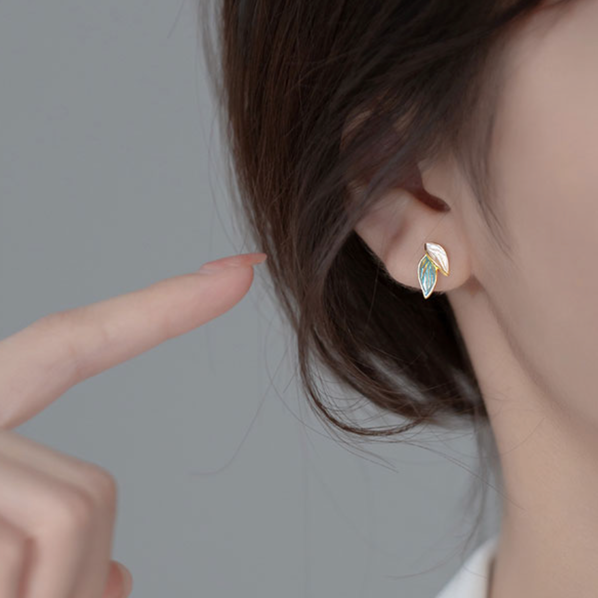 Leaf Stud Earrings