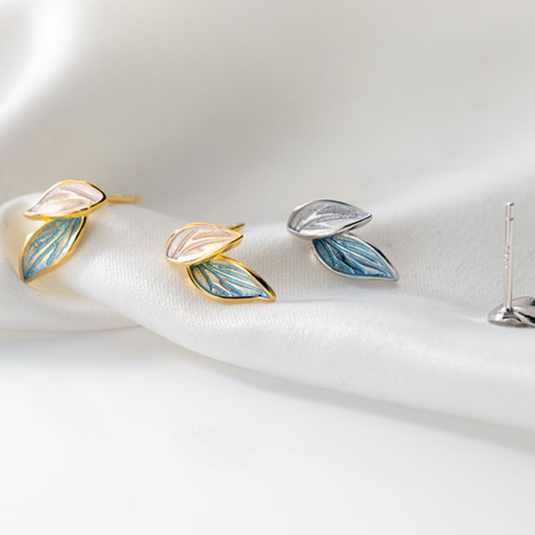 Leaf Stud Earrings